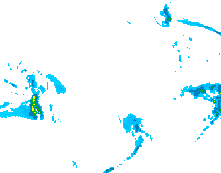 GDPS precipitation 156 hour forecast chart for Canada based on 2025/12/21 1200Z data