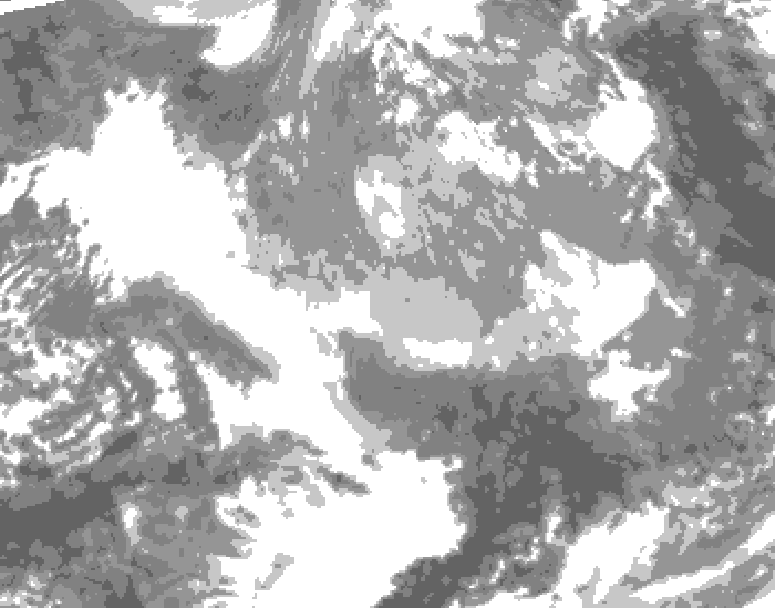 GDPS total cloud 060 hour forecast chart for Canada based on 2025/12/21 0000Z data