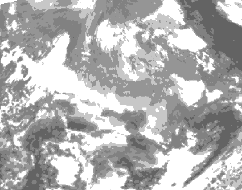 GDPS total cloud 084 hour forecast chart for Canada based on 2025/12/21 0000Z data