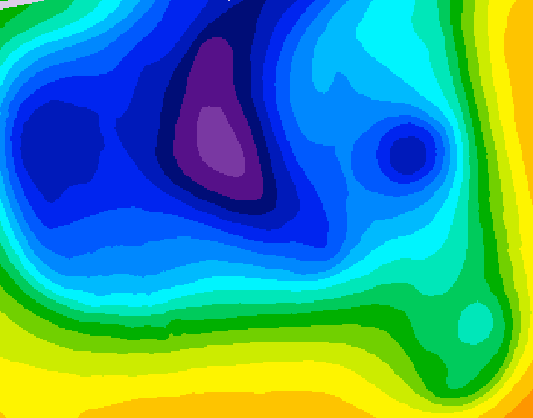 GDPS 500 millibar geopotential height 240 hour forecast chart for Canada based on 2025/12/22 0000Z data