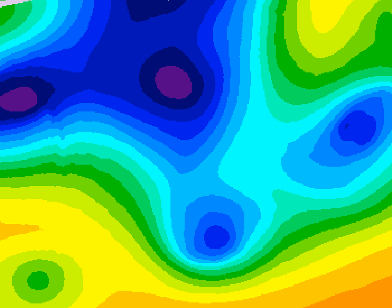 GDPS 500 millibar geopotential height 144 hour forecast chart for Canada based on 2025/12/22 1200Z data