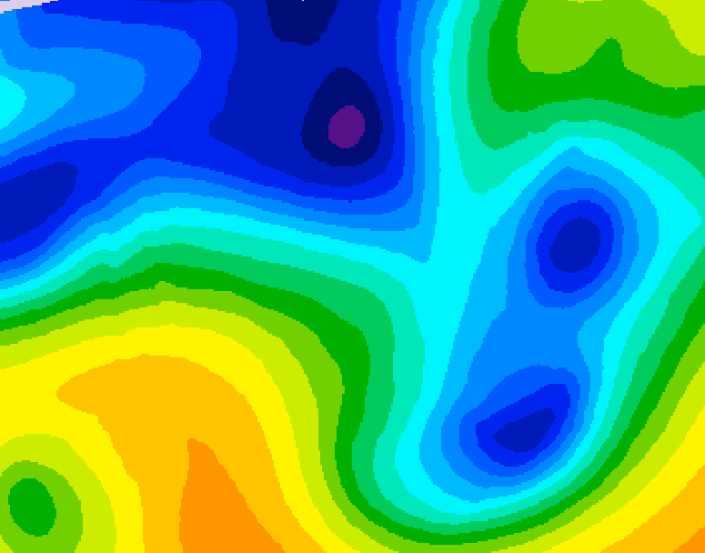 GDPS 500 millibar geopotential height 168 hour forecast chart for Canada based on 2025/12/22 1200Z data