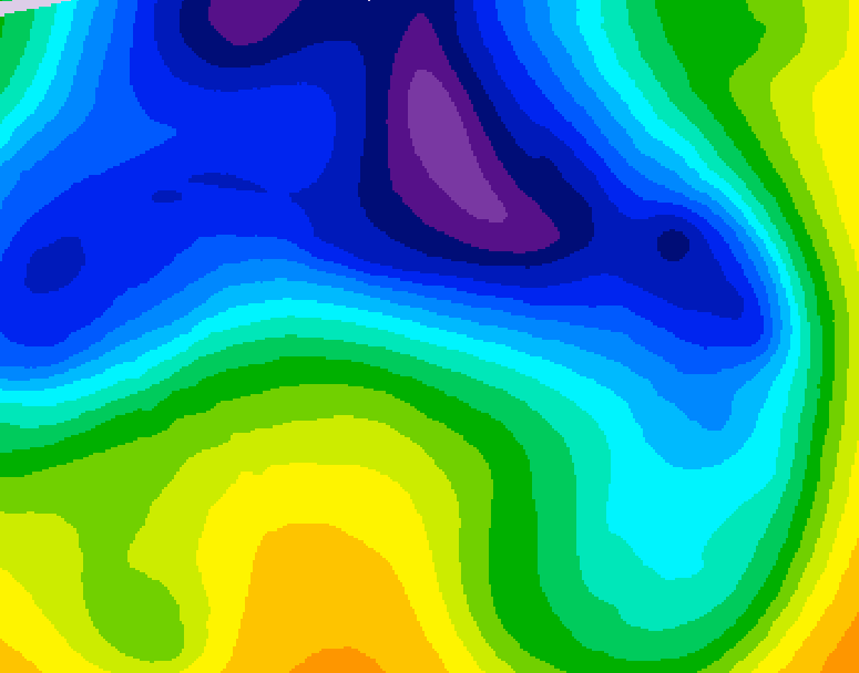 GDPS 500 millibar geopotential height 204 hour forecast chart for Canada based on 2025/12/22 1200Z data