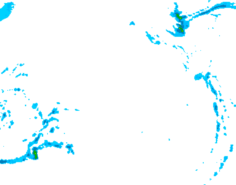 GDPS precipitation 006 hour forecast chart for Canada based on 2025/12/22 0000Z data