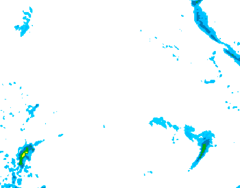 GDPS precipitation 048 hour forecast chart for Canada based on 2025/12/22 0000Z data