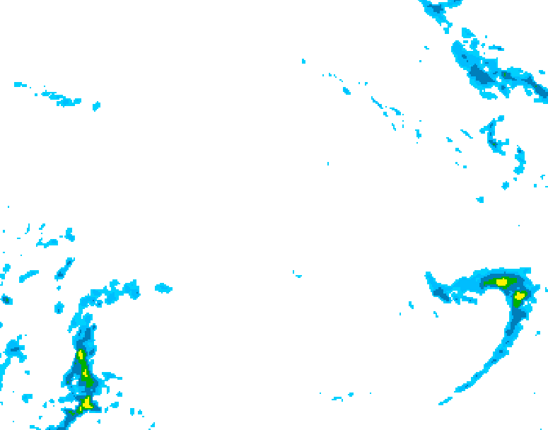 GDPS precipitation 060 hour forecast chart for Canada based on 2025/12/22 0000Z data