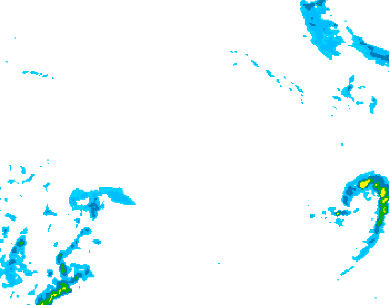 GDPS precipitation 066 hour forecast chart for Canada based on 2025/12/22 0000Z data