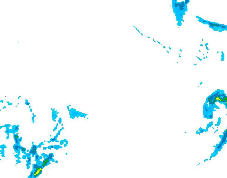 GDPS precipitation 072 hour forecast chart for Canada based on 2025/12/22 0000Z data