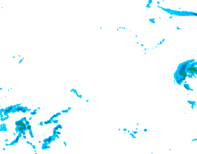 GDPS precipitation 084 hour forecast chart for Canada based on 2025/12/22 0000Z data