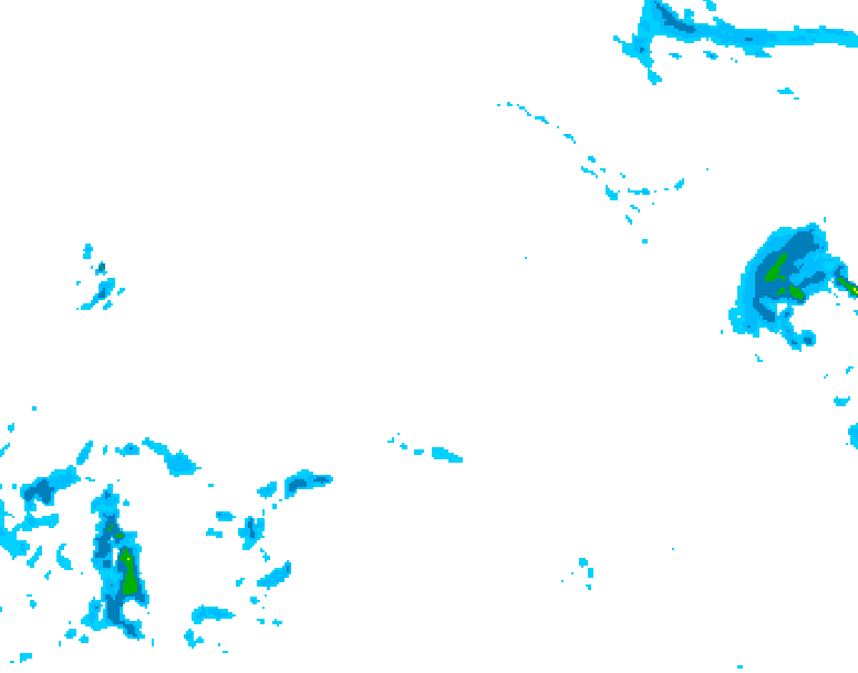 GDPS precipitation 090 hour forecast chart for Canada based on 2025/12/22 0000Z data