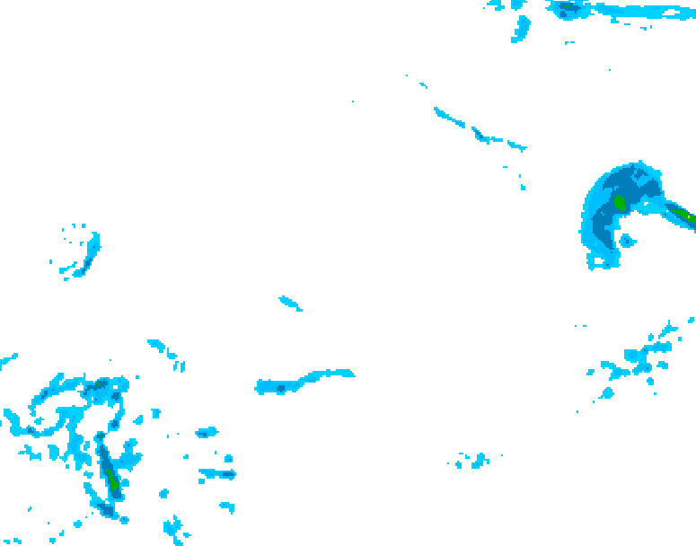 GDPS precipitation 096 hour forecast chart for Canada based on 2025/12/22 0000Z data