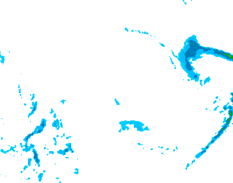 GDPS precipitation 108 hour forecast chart for Canada based on 2025/12/22 0000Z data