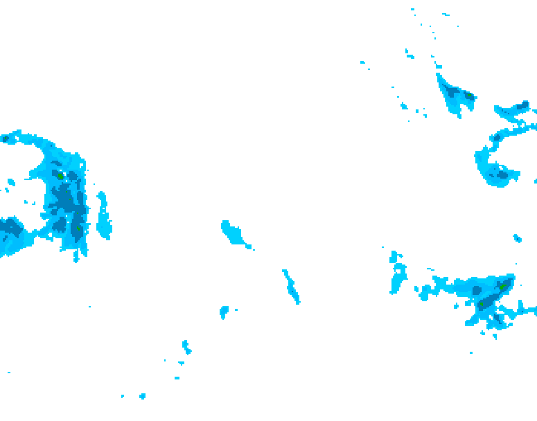 GDPS precipitation 138 hour forecast chart for Canada based on 2025/12/22 0000Z data