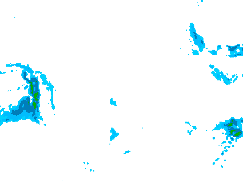 GDPS precipitation 144 hour forecast chart for Canada based on 2025/12/22 0000Z data