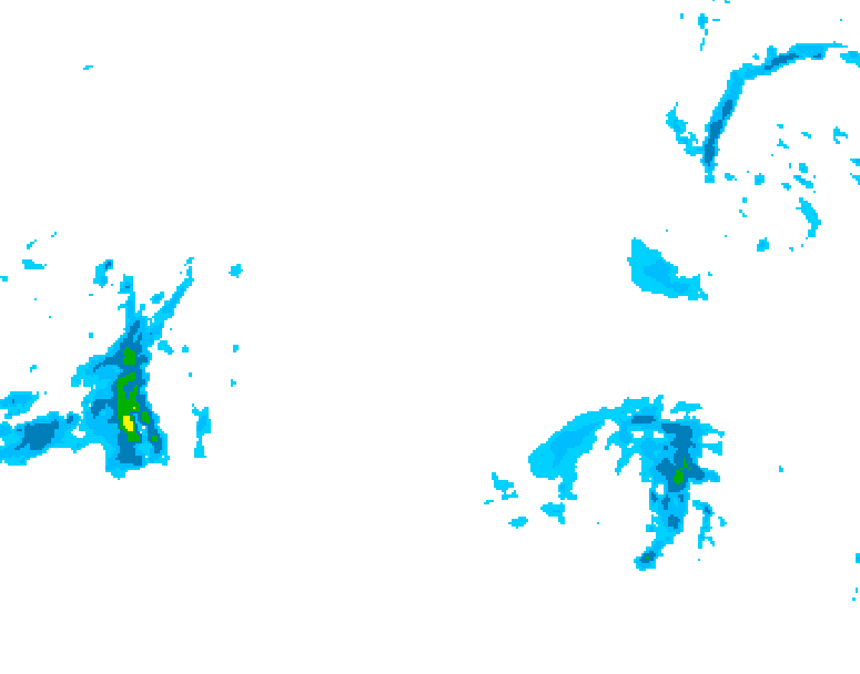 GDPS precipitation 174 hour forecast chart for Canada based on 2025/12/22 0000Z data