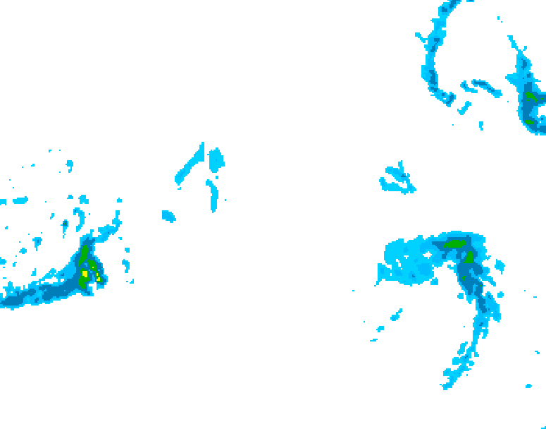 GDPS precipitation 186 hour forecast chart for Canada based on 2025/12/22 0000Z data