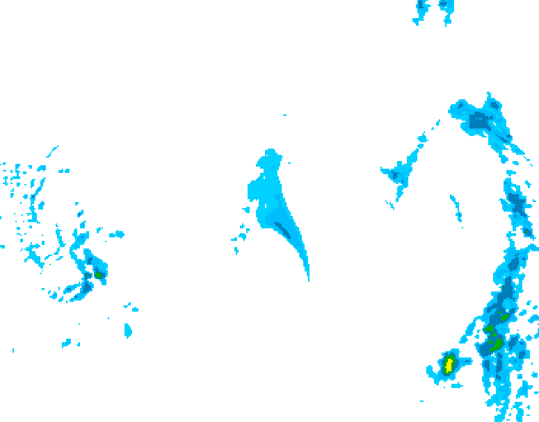 GDPS precipitation 222 hour forecast chart for Canada based on 2025/12/22 0000Z data
