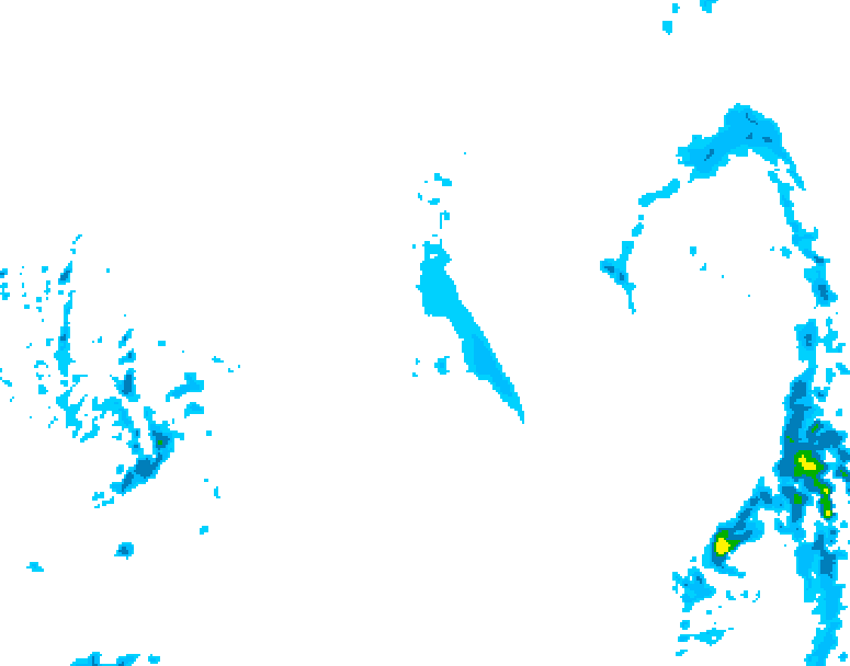 GDPS precipitation 228 hour forecast chart for Canada based on 2025/12/22 0000Z data