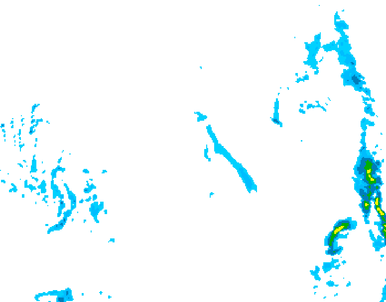GDPS precipitation 234 hour forecast chart for Canada based on 2025/12/22 0000Z data