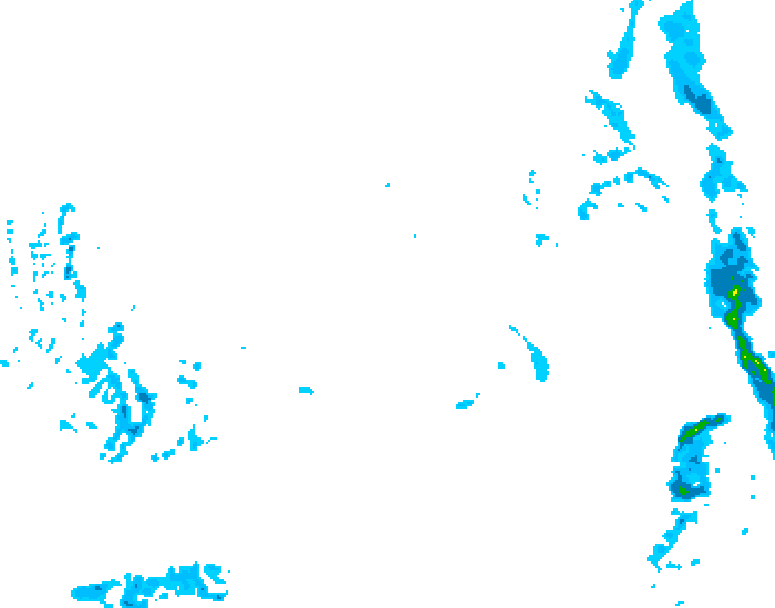 GDPS precipitation 240 hour forecast chart for Canada based on 2025/12/22 0000Z data