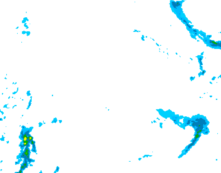 GDPS precipitation 042 hour forecast chart for Canada based on 2025/12/22 1200Z data