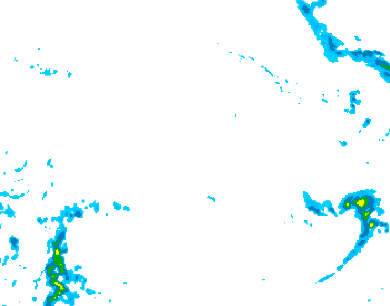 GDPS precipitation 048 hour forecast chart for Canada based on 2025/12/22 1200Z data