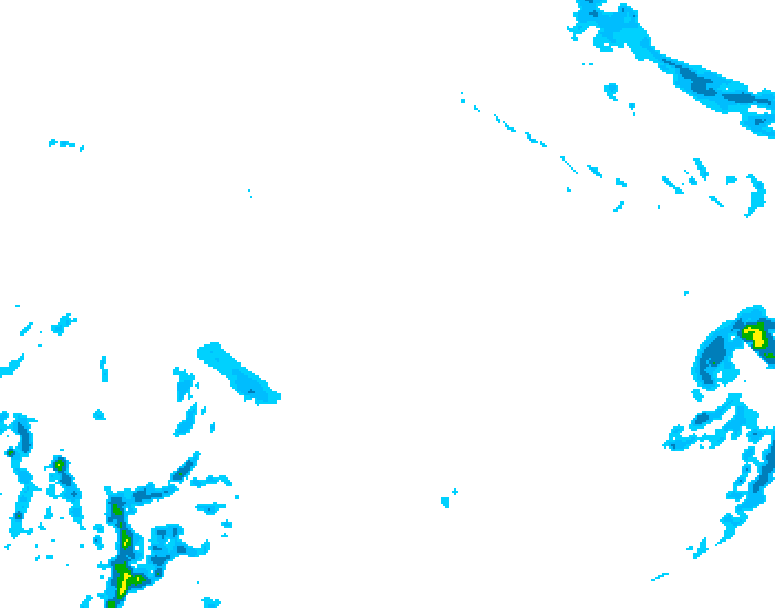 GDPS precipitation 060 hour forecast chart for Canada based on 2025/12/22 1200Z data