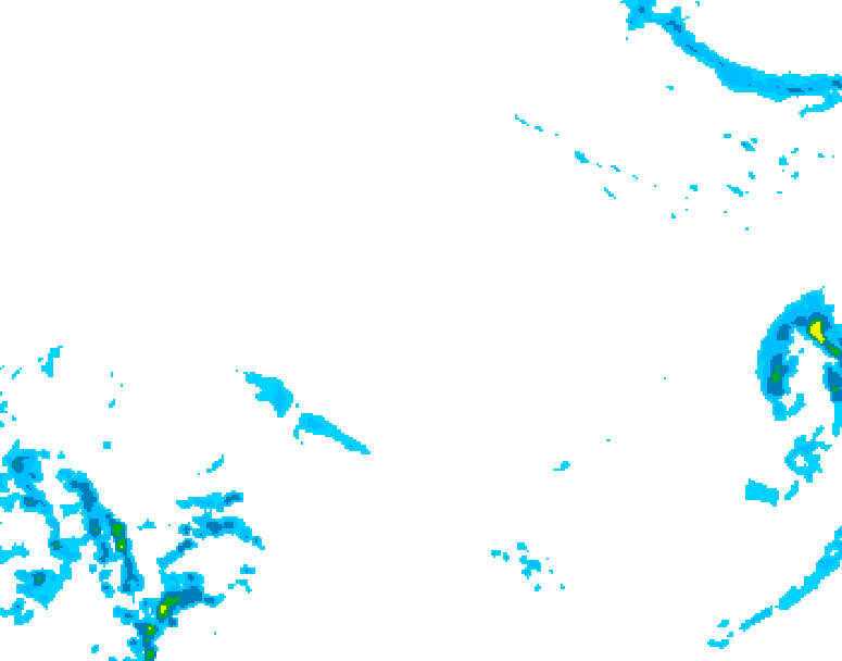 GDPS precipitation 066 hour forecast chart for Canada based on 2025/12/22 1200Z data