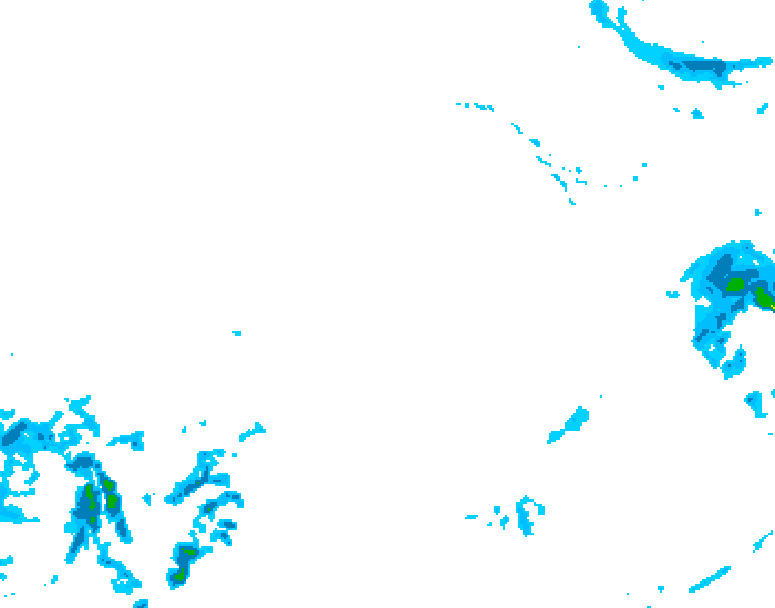 GDPS precipitation 072 hour forecast chart for Canada based on 2025/12/22 1200Z data