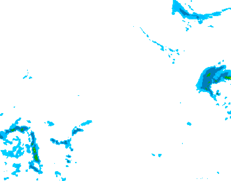 GDPS precipitation 078 hour forecast chart for Canada based on 2025/12/22 1200Z data