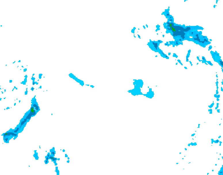 GDPS precipitation 210 hour forecast chart for Canada based on 2025/12/22 1200Z data