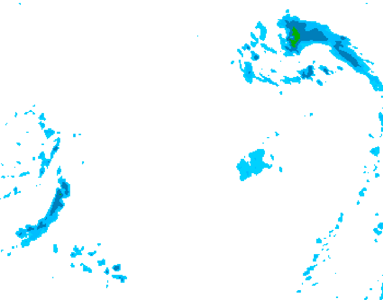GDPS precipitation 216 hour forecast chart for Canada based on 2025/12/22 1200Z data