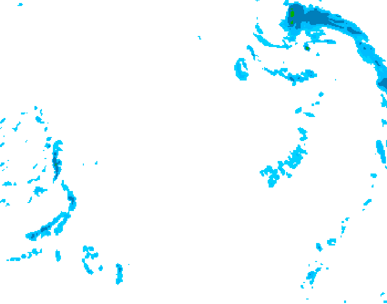GDPS precipitation 222 hour forecast chart for Canada based on 2025/12/22 1200Z data