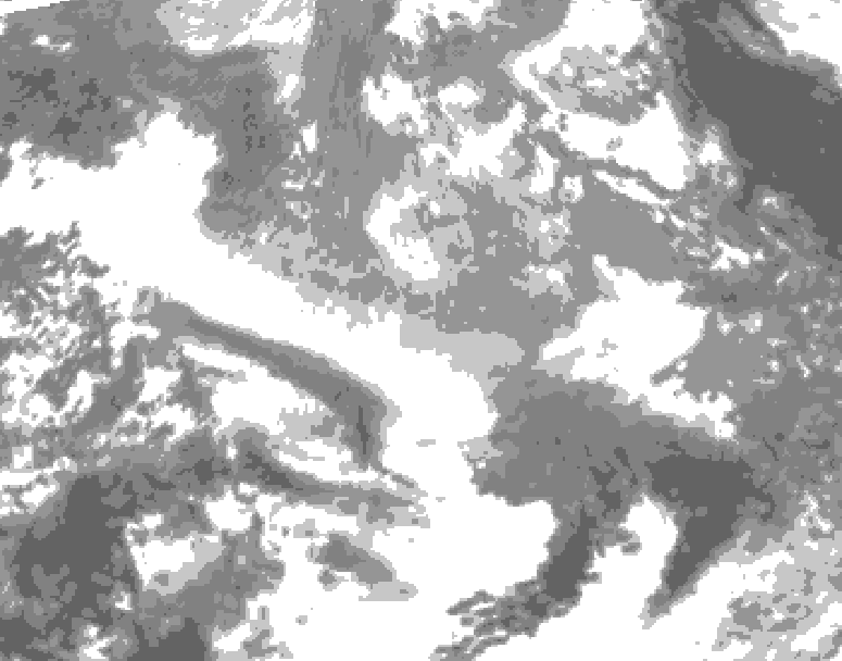 GDPS total cloud 048 hour forecast chart for Canada based on 2025/12/22 0000Z data