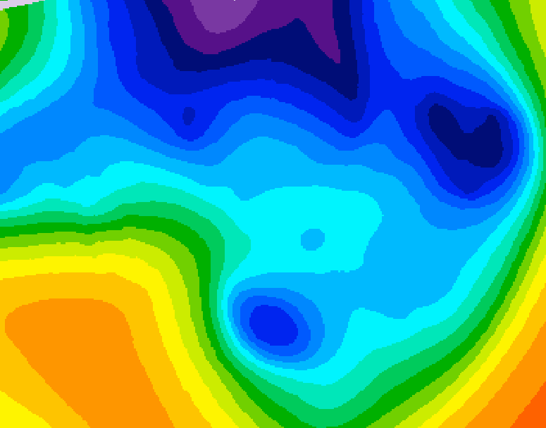 GDPS 500 millibar geopotential height 210 hour forecast chart for Canada based on 2025/12/23 0000Z data
