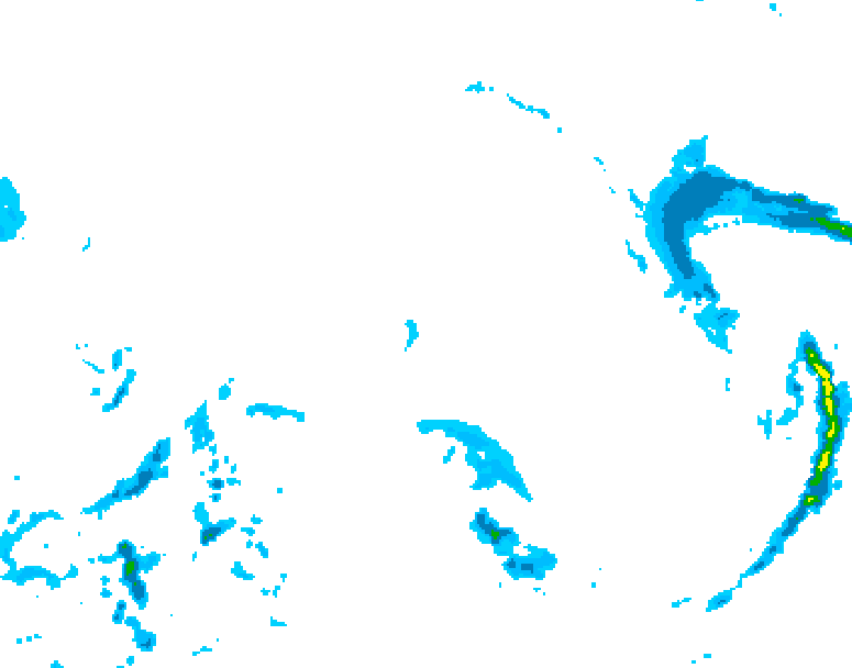 GDPS precipitation 084 hour forecast chart for Canada based on 2025/12/23 0000Z data