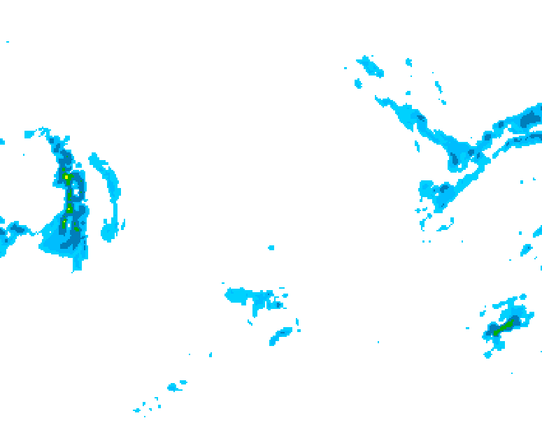 GDPS precipitation 120 hour forecast chart for Canada based on 2025/12/23 0000Z data