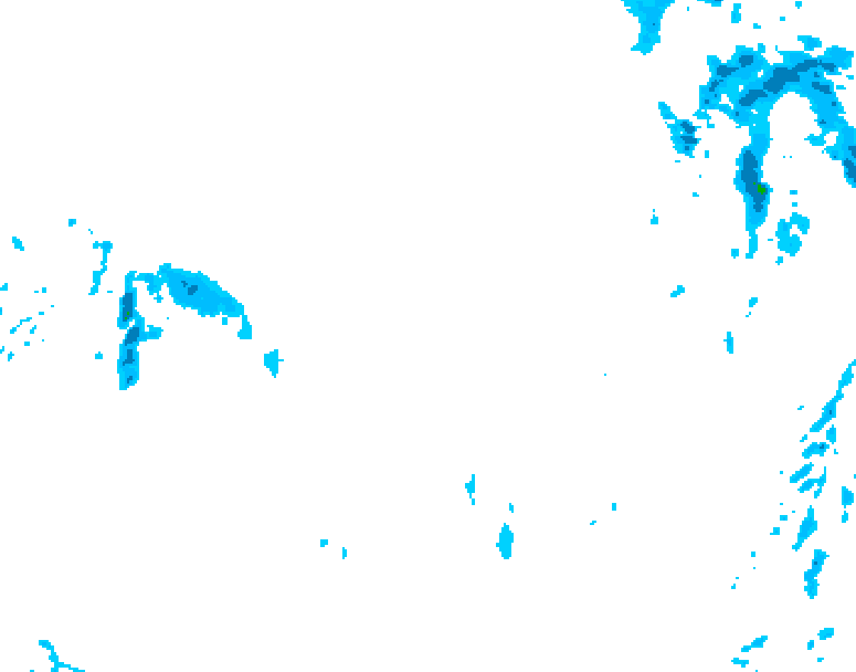GDPS precipitation 210 hour forecast chart for Canada based on 2025/12/23 0000Z data