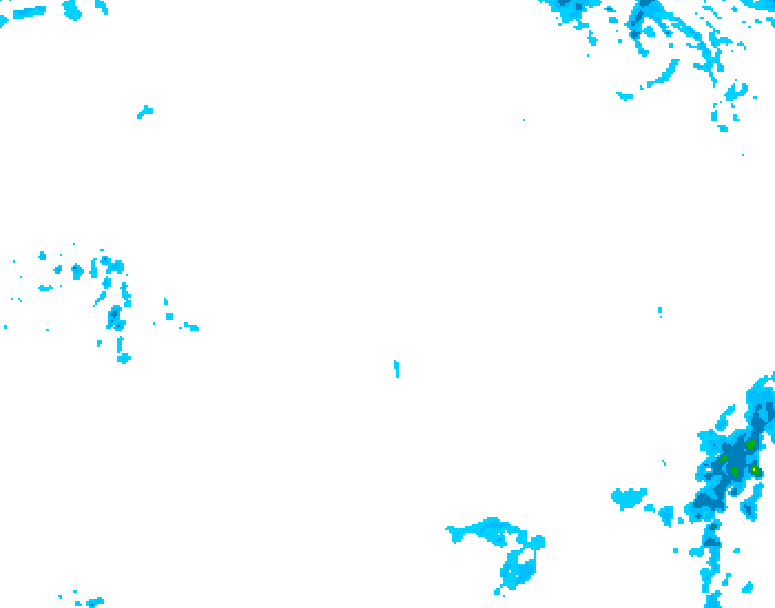 GDPS precipitation 234 hour forecast chart for Canada based on 2025/12/23 0000Z data