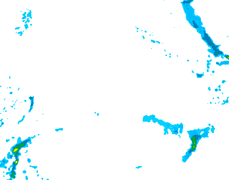 GDPS precipitation 012 hour forecast chart for Canada based on 2025/12/23 1200Z data