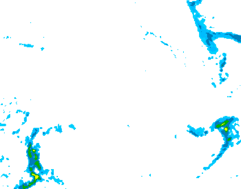 GDPS precipitation 024 hour forecast chart for Canada based on 2025/12/23 1200Z data