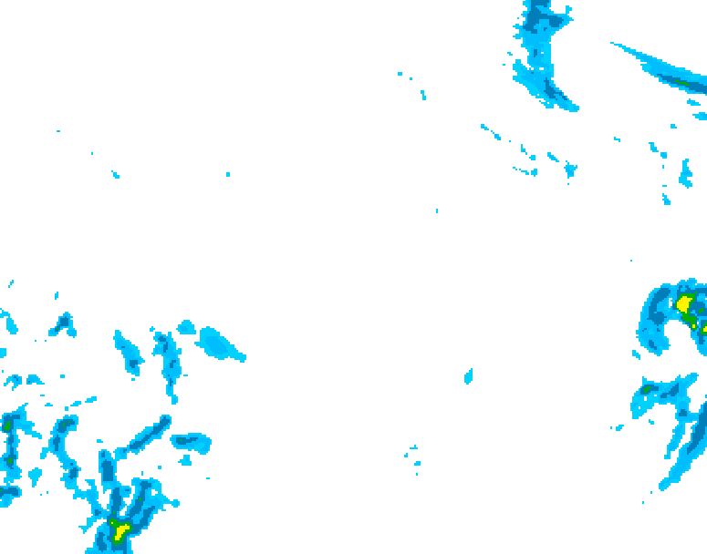 GDPS precipitation 036 hour forecast chart for Canada based on 2025/12/23 1200Z data