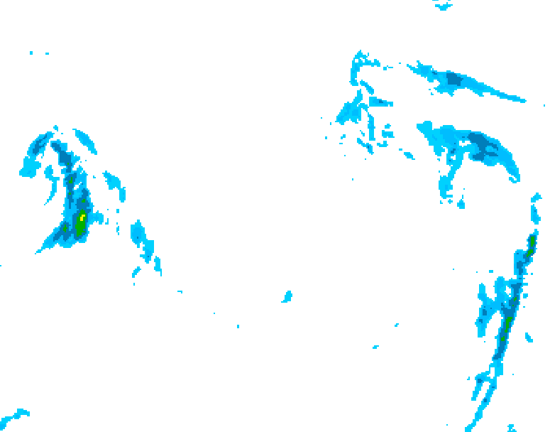 GDPS precipitation 180 hour forecast chart for Canada based on 2025/12/23 1200Z data
