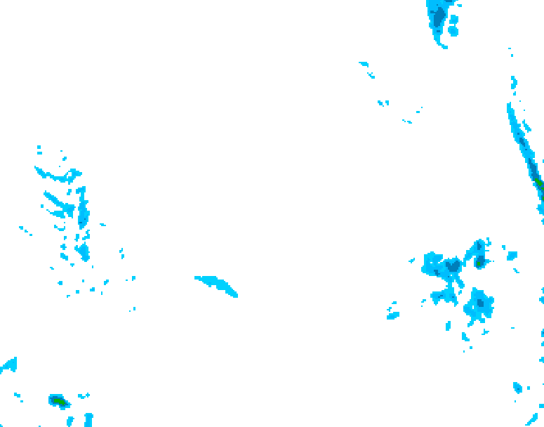 GDPS precipitation 222 hour forecast chart for Canada based on 2025/12/23 1200Z data