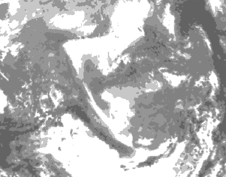 GDPS total cloud 216 hour forecast chart for Canada based on 2025/12/23 1200Z data