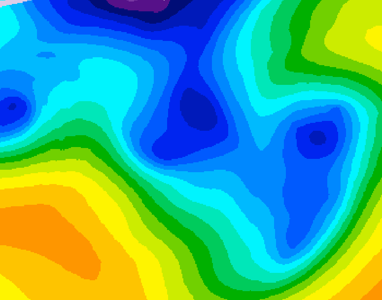 GDPS 500 millibar geopotential height 156 hour forecast chart for Canada based on 2025/12/24 0000Z data