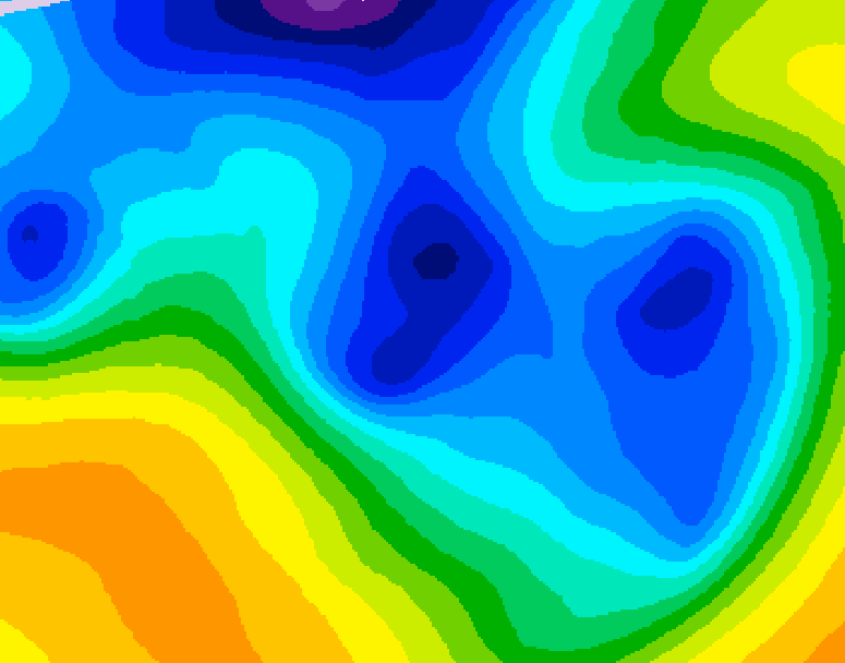 GDPS 500 millibar geopotential height 162 hour forecast chart for Canada based on 2025/12/24 0000Z data