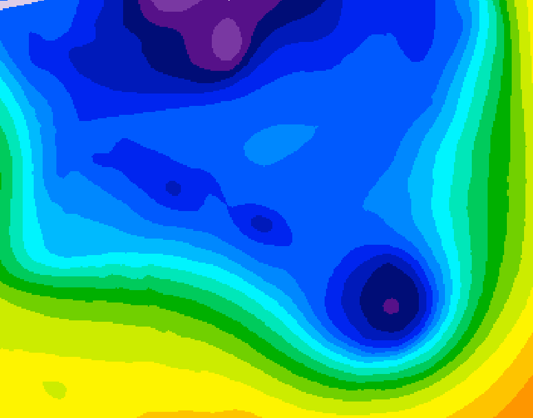 GDPS 500 millibar geopotential height 210 hour forecast chart for Canada based on 2025/12/24 0000Z data