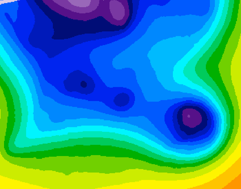 GDPS 500 millibar geopotential height 228 hour forecast chart for Canada based on 2025/12/24 0000Z data