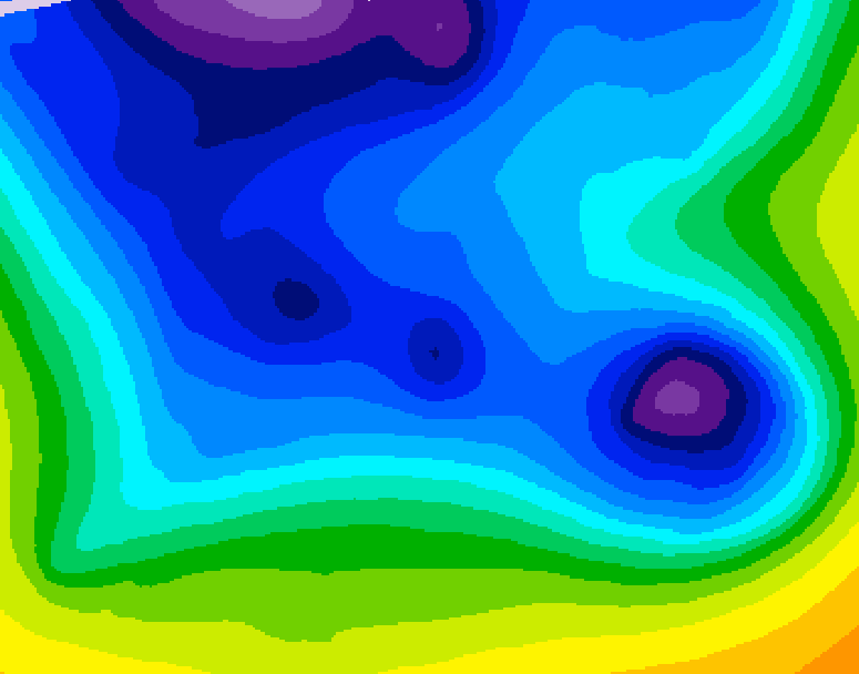 GDPS 500 millibar geopotential height 234 hour forecast chart for Canada based on 2025/12/24 0000Z data